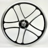 Rear Wheel OPC 20 inch I - Cross black silver with Disk mount free wheel